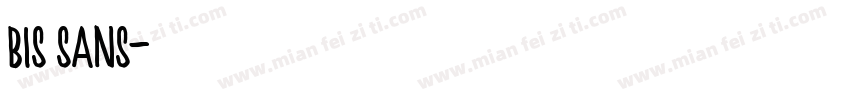 bis sans字体转换